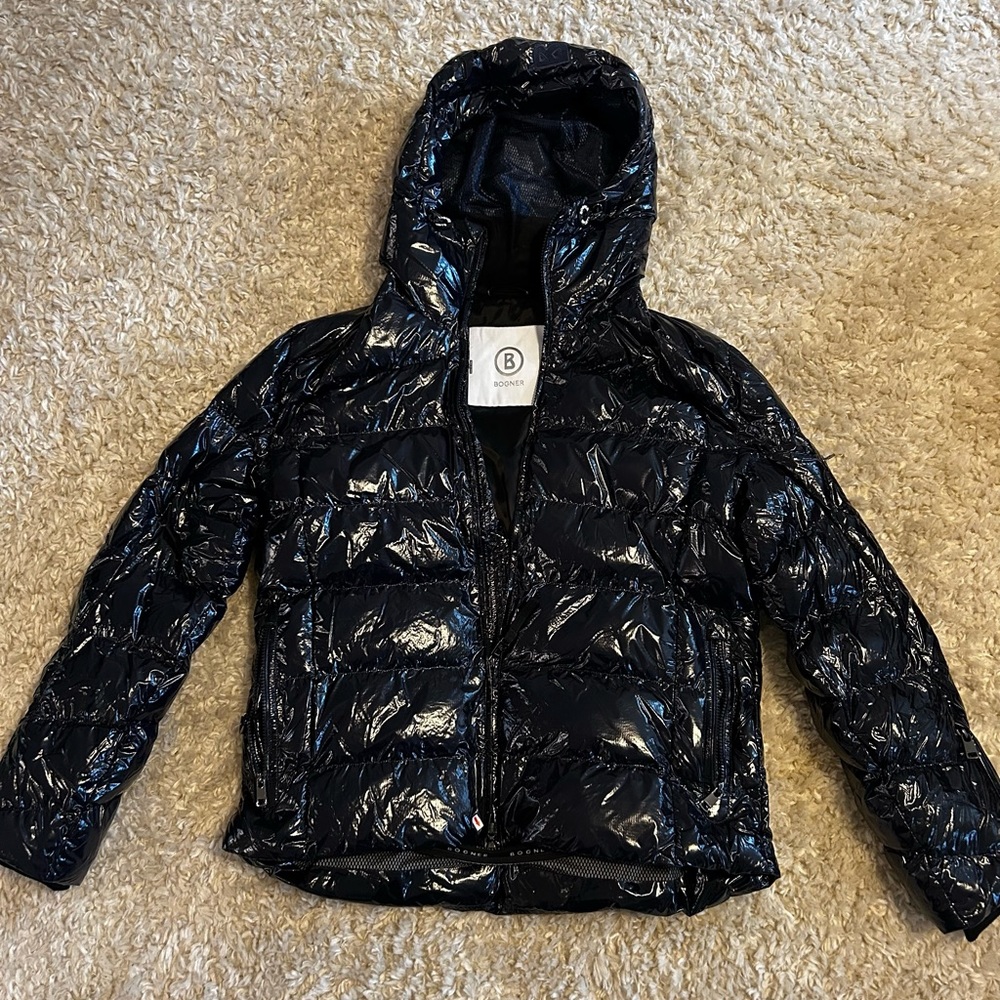 Bogner Men’s Lacquer Down Jacket in Midnight Navy, Size: L